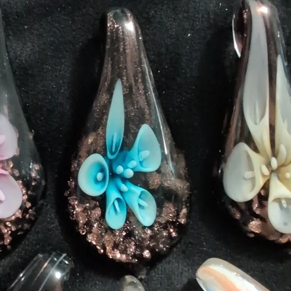 Colorful Glass Pendant Set - Picture 3 of 8